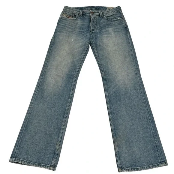 Diesel Men's Light Blue Slim Straight Jeans - Picture 2 of 16